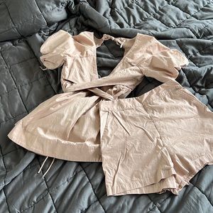 FREE PEOPLE Dusty rose short set
